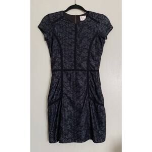 Midnight Blue Parker Dia Lace Sheath Mini Dress M